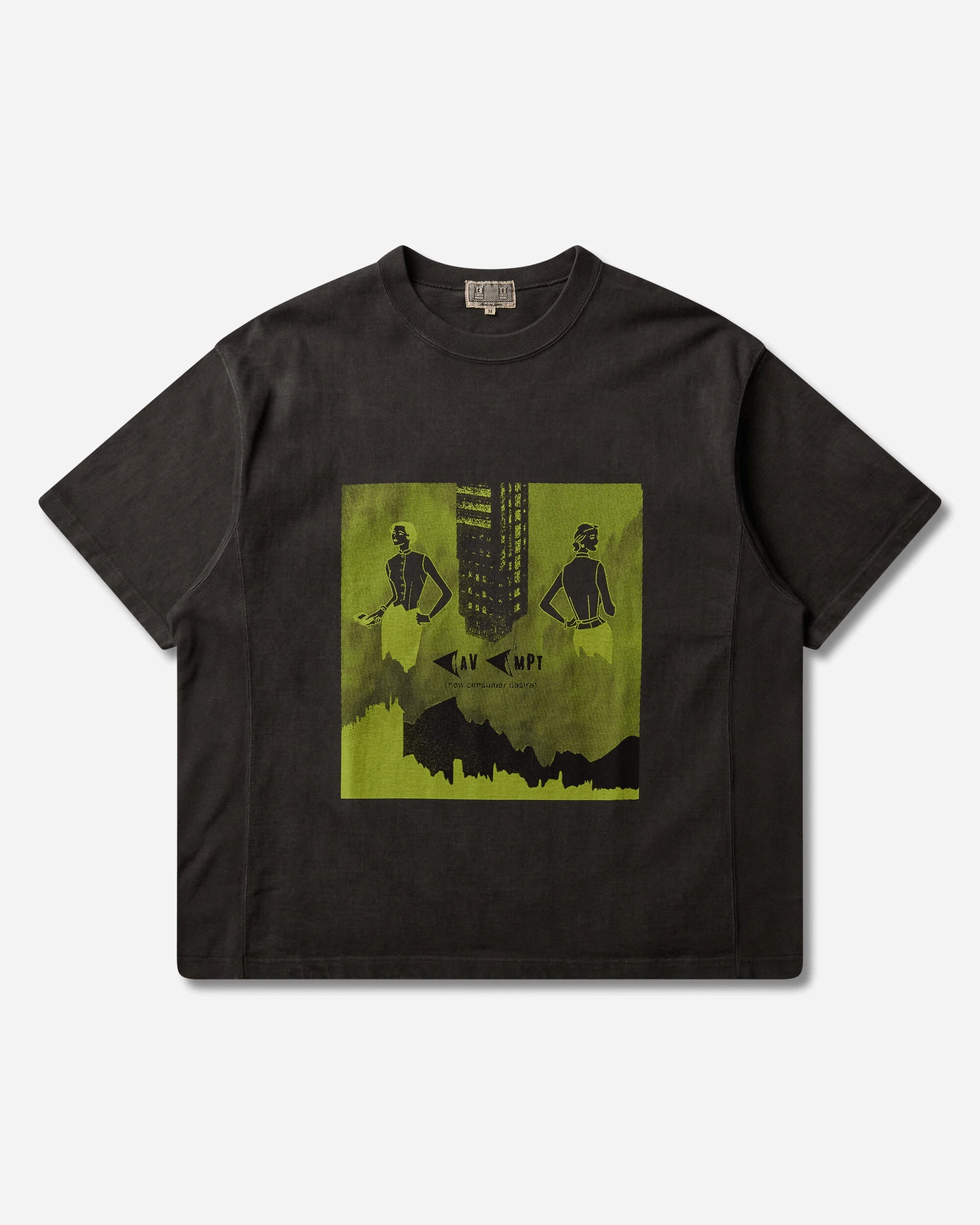 Men's Overdye Consumer Desire Heavy T-Shirt Charcoal - 1