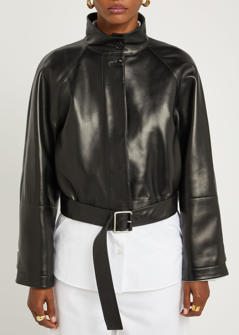 Loewe Loewe Belted Leather Jacket outlook