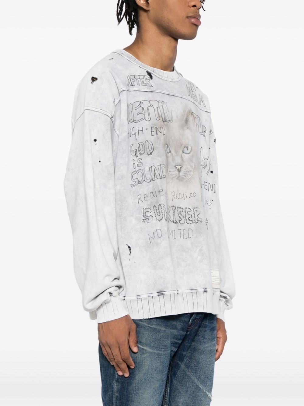 bleached sweatshirt - 3