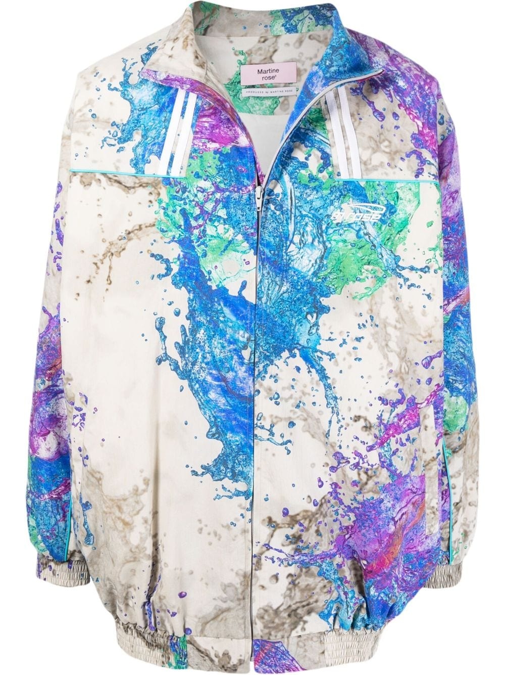 abstract-print lightweight jacket - 1