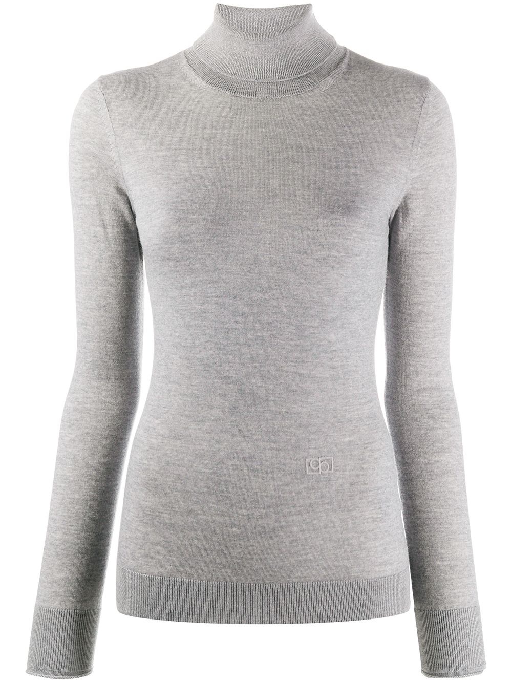 fine knit roll-neck jumper - 1