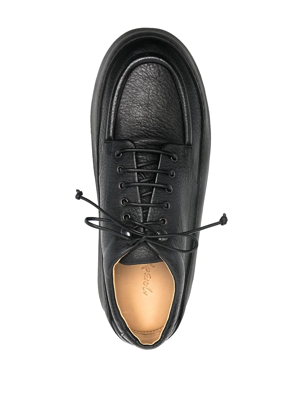 chunky-sole leather derby shoes - 4