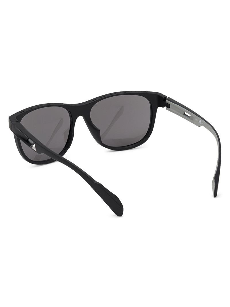 Men's 55MM Square Injected Sunglasses - Black 5