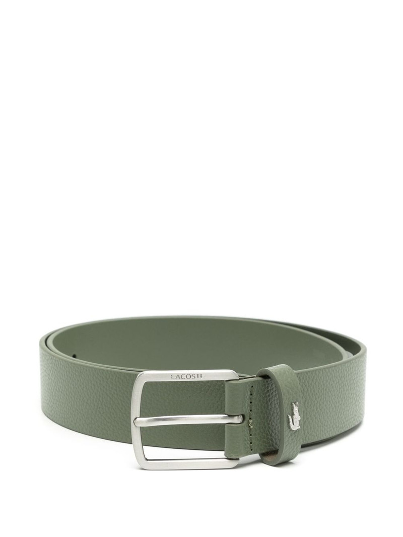 grained leather belt 1