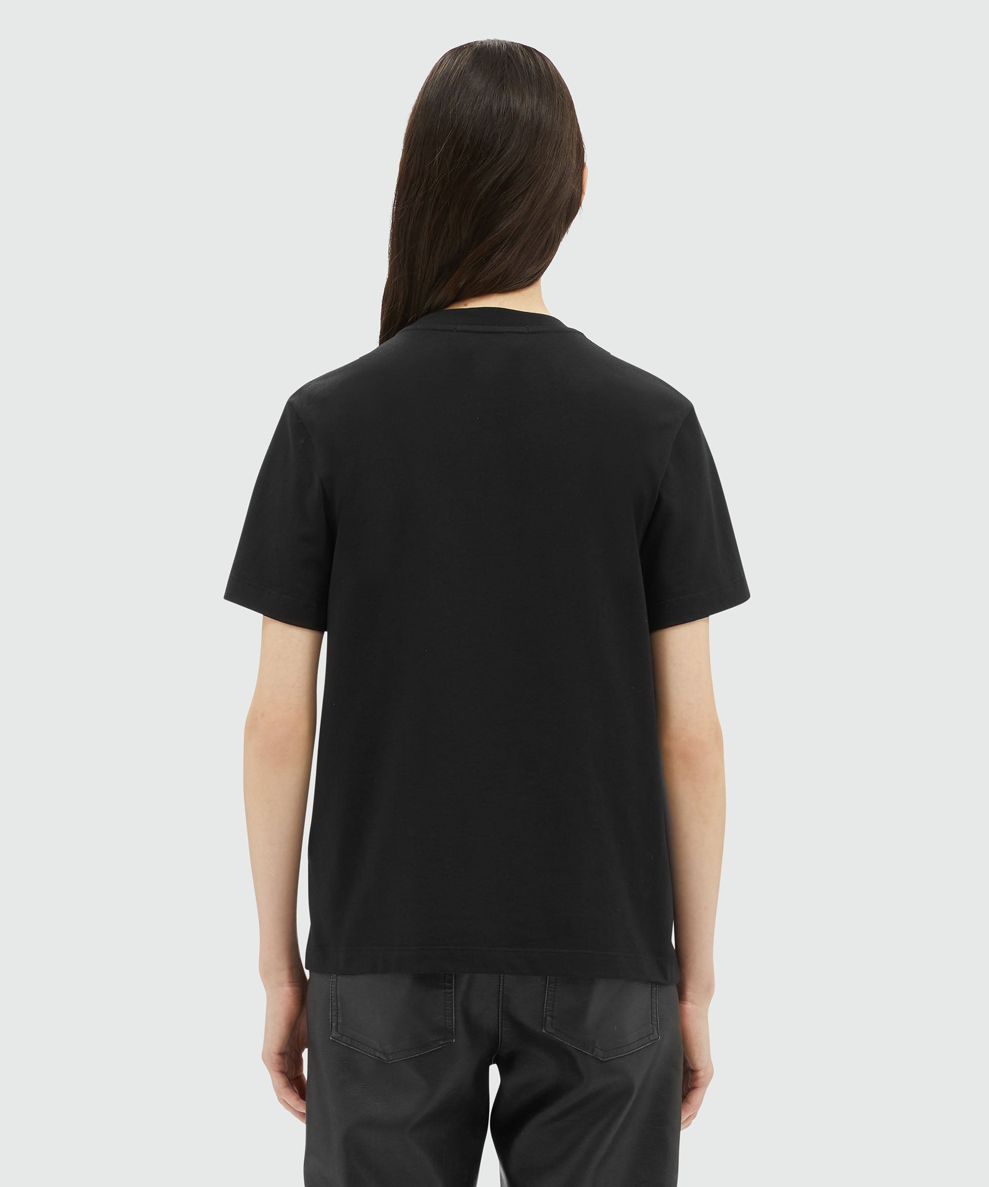 Jersey T-shirt with cursive logo - 3
