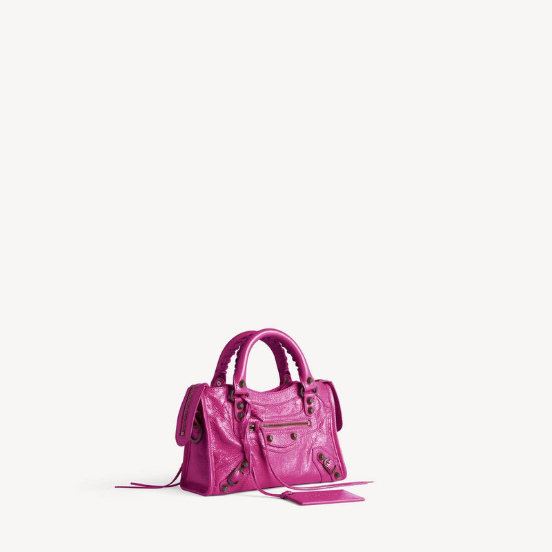 BALENCIAGA Women's Le City Bag Mini in Azalee outlook