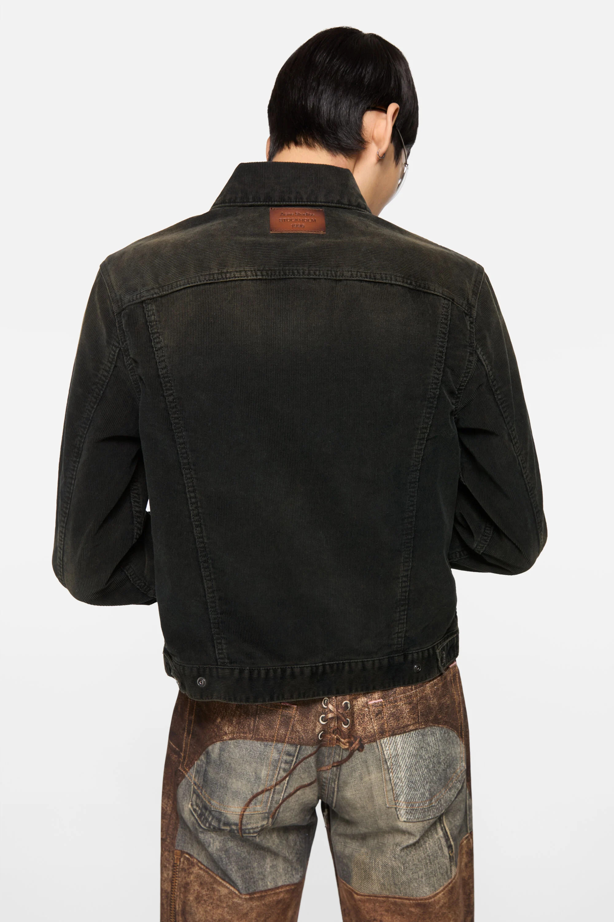 Corduroy jacket - Black - 4