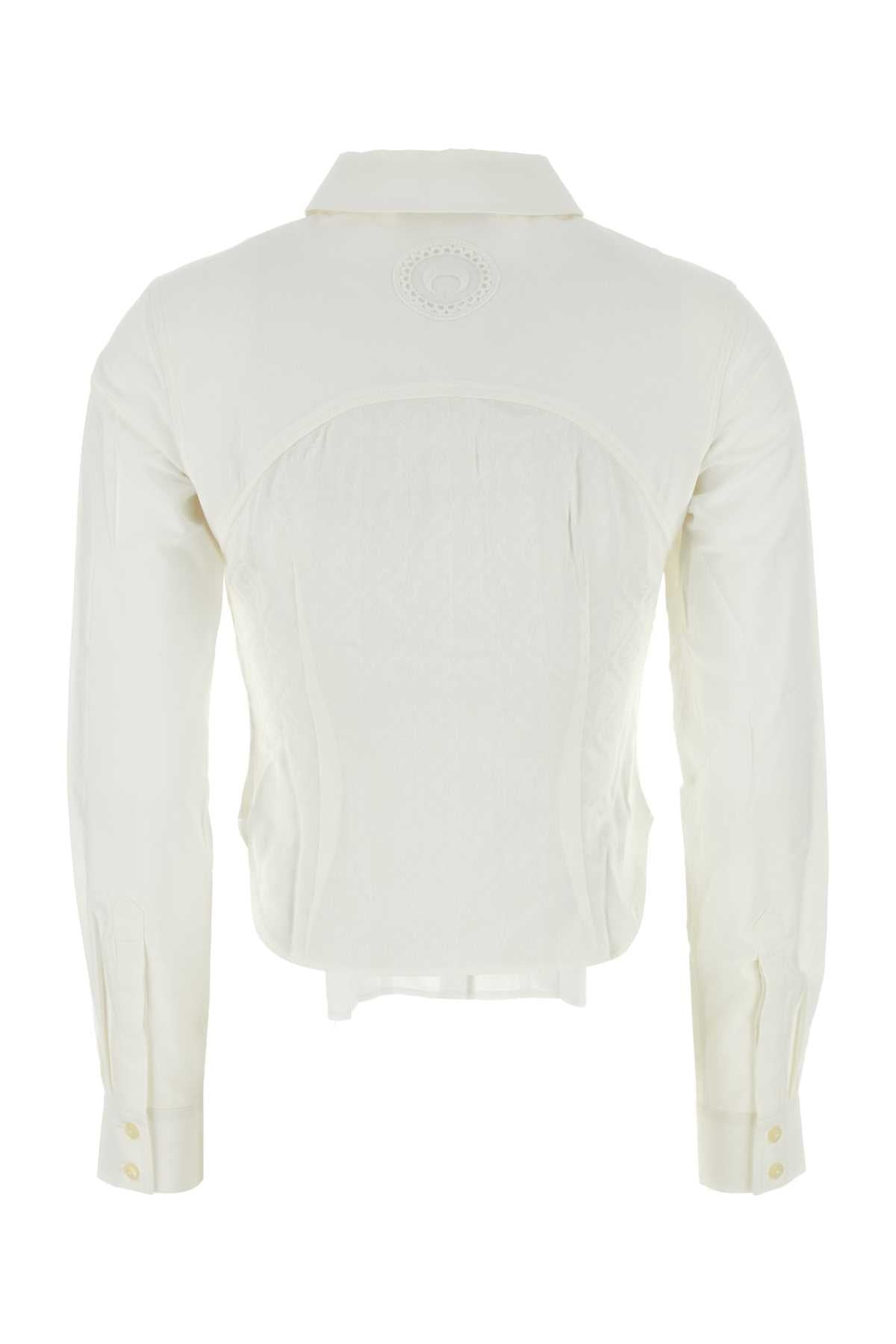 Marine Serre Women White Cotton Shirt - 2