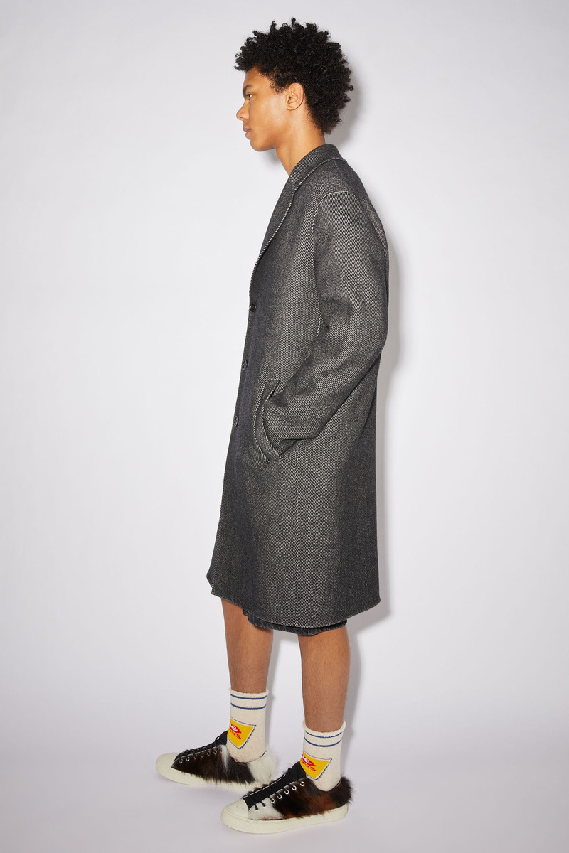 Double face coat - Black 3