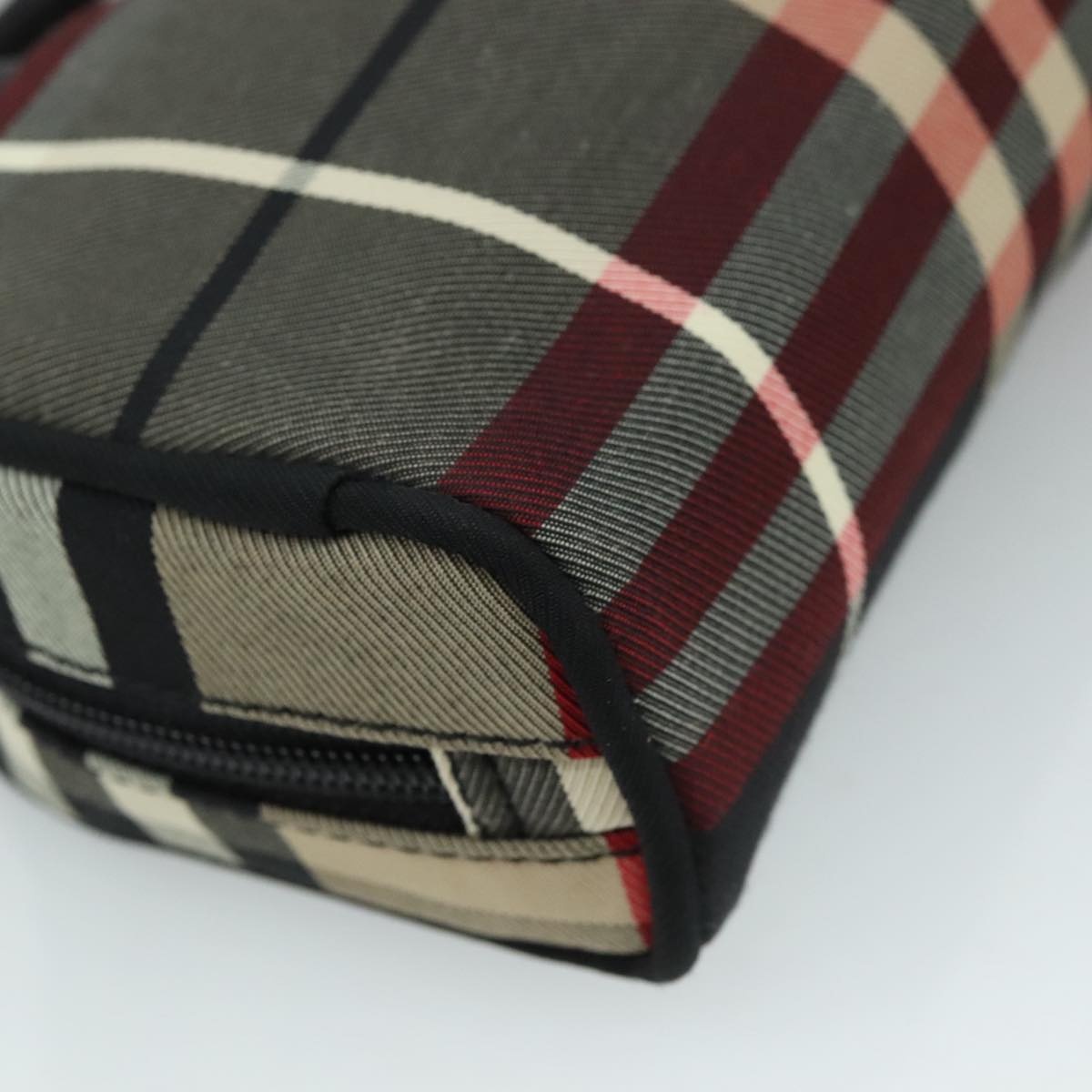 Burberry Nova Check Hand Bag Canvas Red - 11
