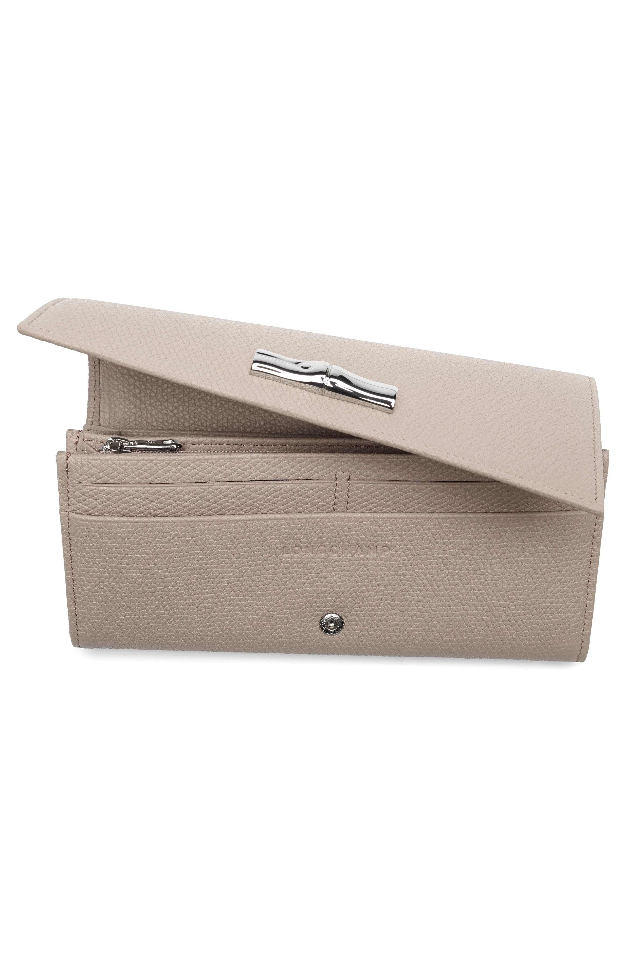 Longchamp Le Roseau Leather Continental Wallet in Clay at Nordstrom - 3