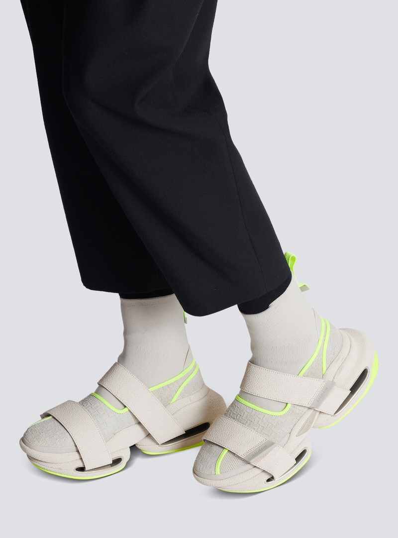 Balmain B-Bold knit high-top trainers outlook