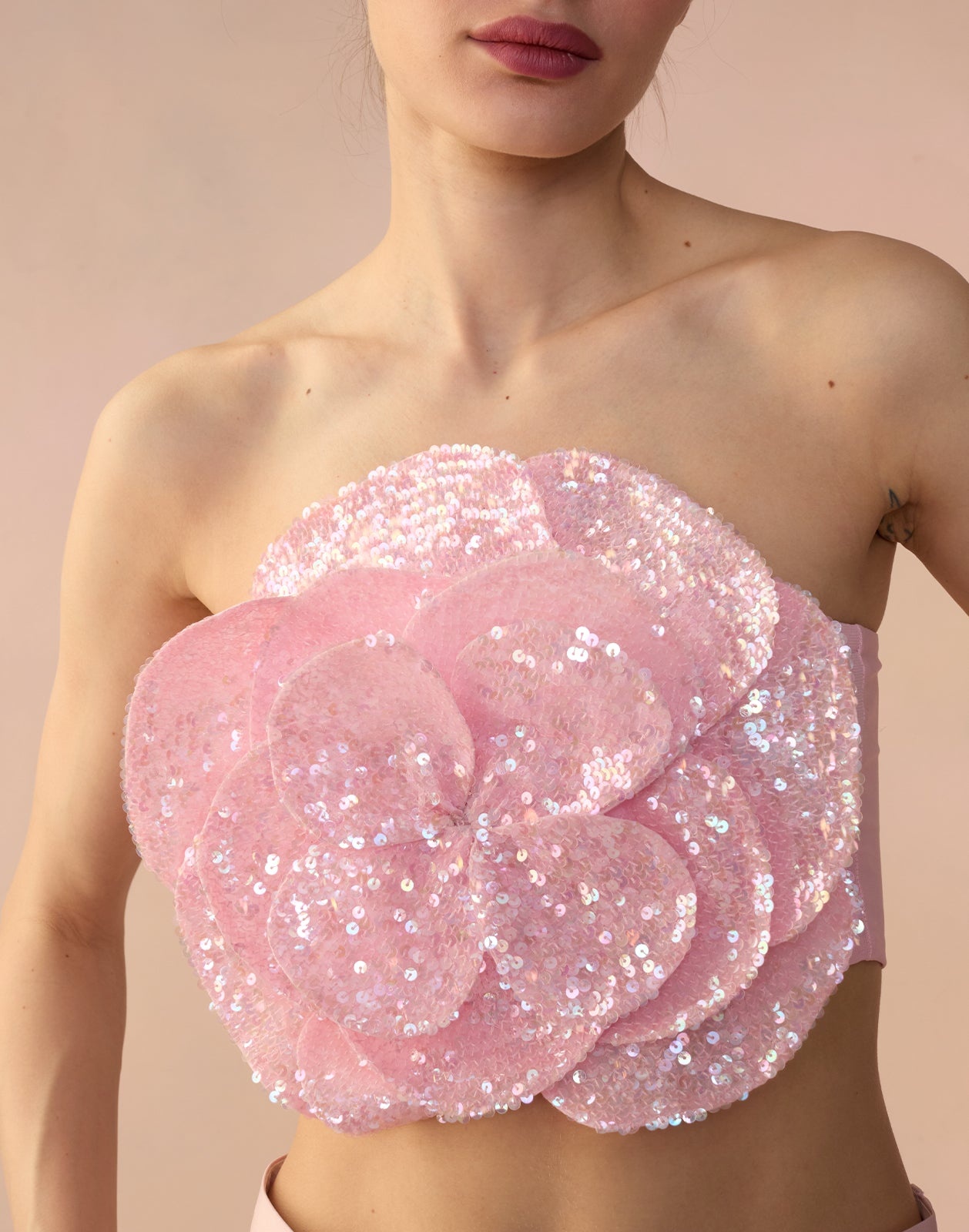 Sequin Flower Bandeau - 5
