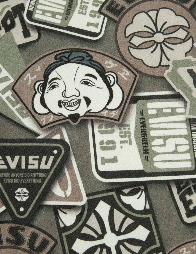 Allover Bagde Print Loose Fit T-shirt 10