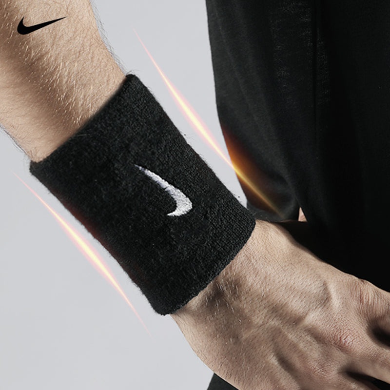 Nike Swoosh Doublewide Wristband 'Black' NNN05010OS - 4