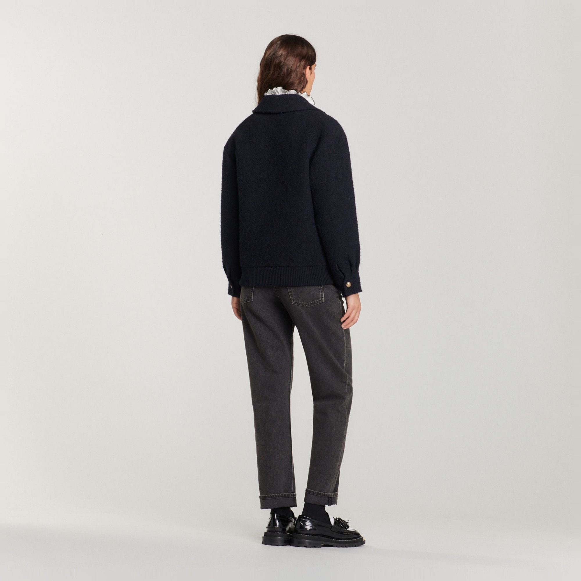 Tweed blouson jacket - 6