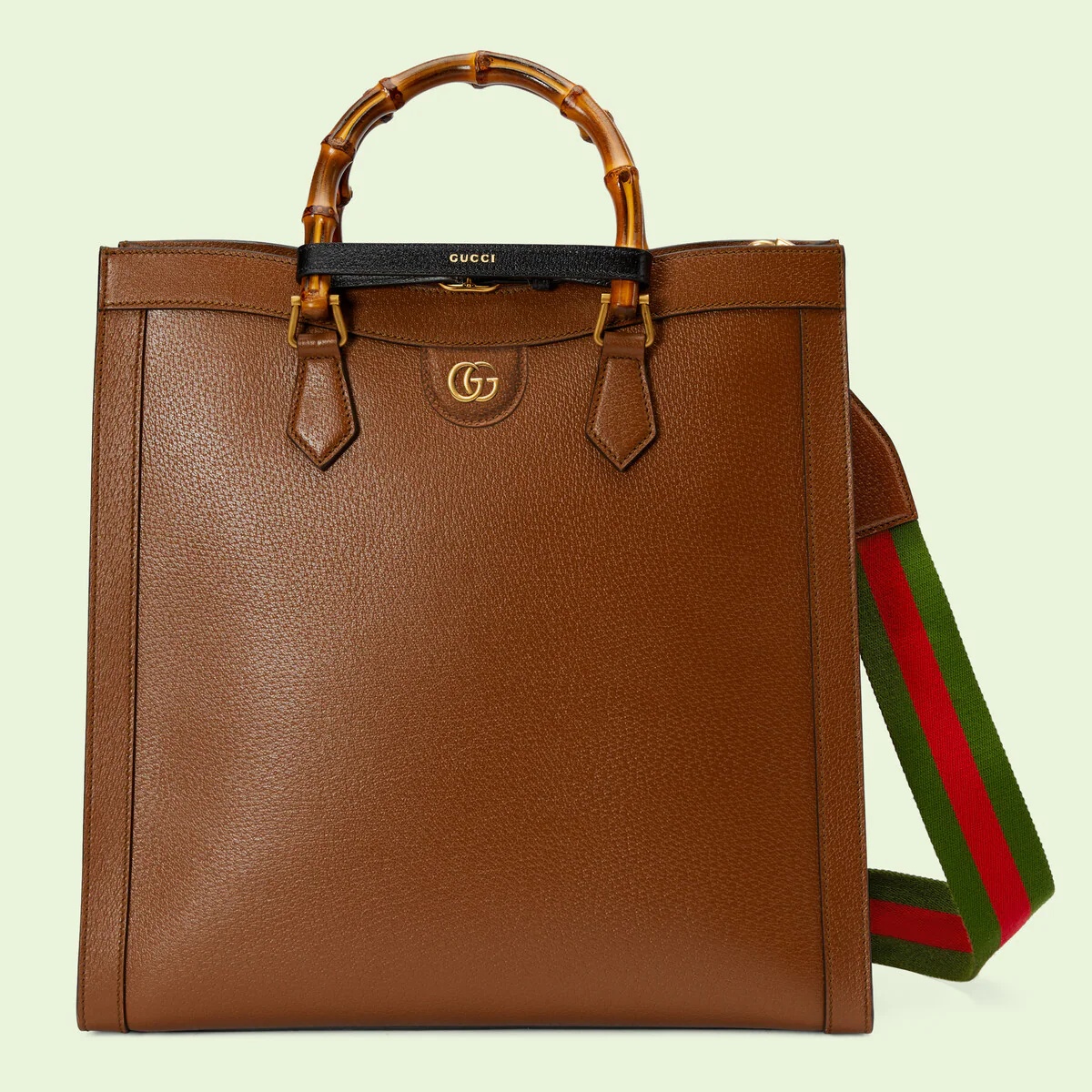 Jackie 1961 small natural grain bag in cuir brown leather