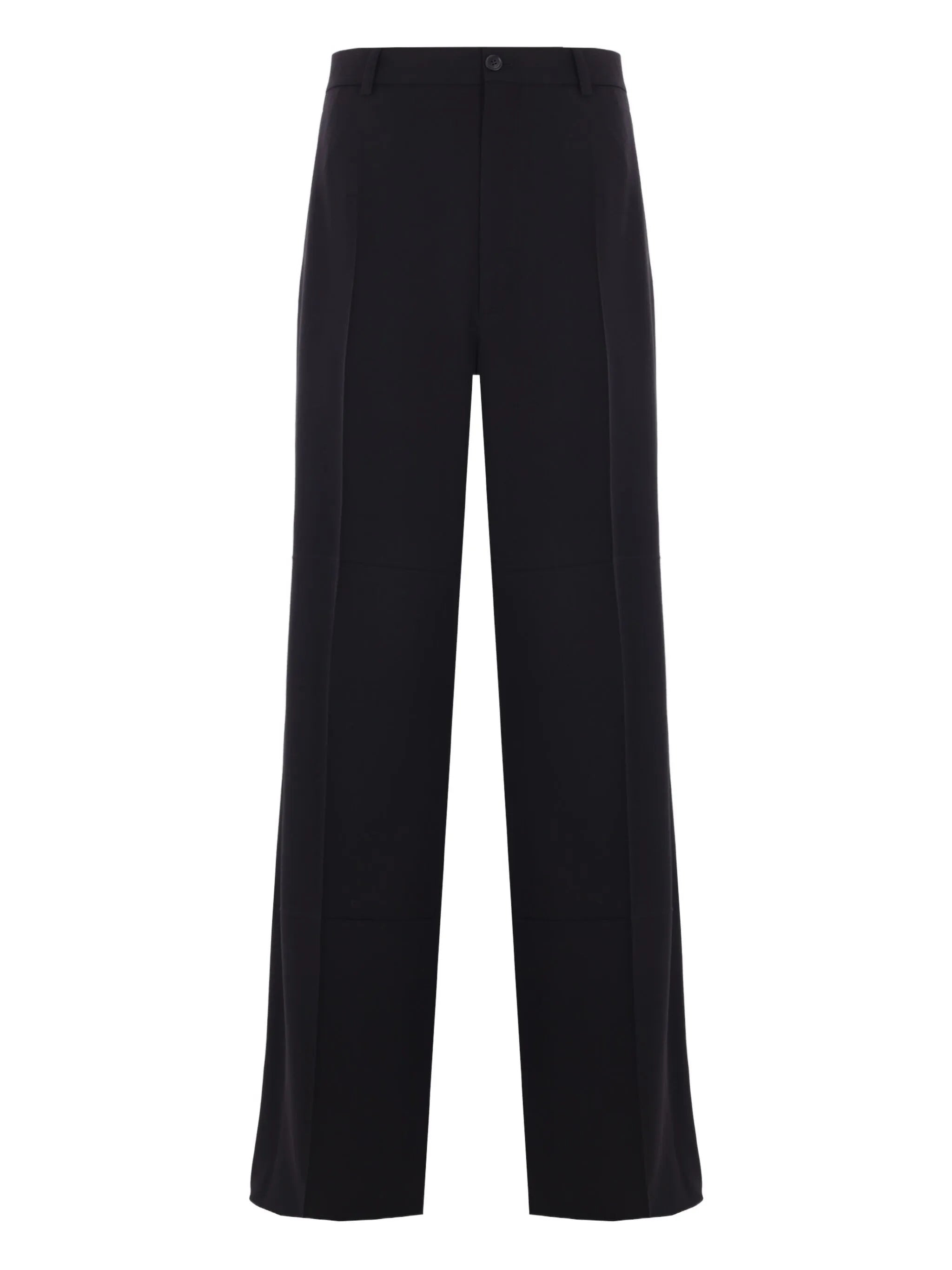pressed-crease twill trousers - 1