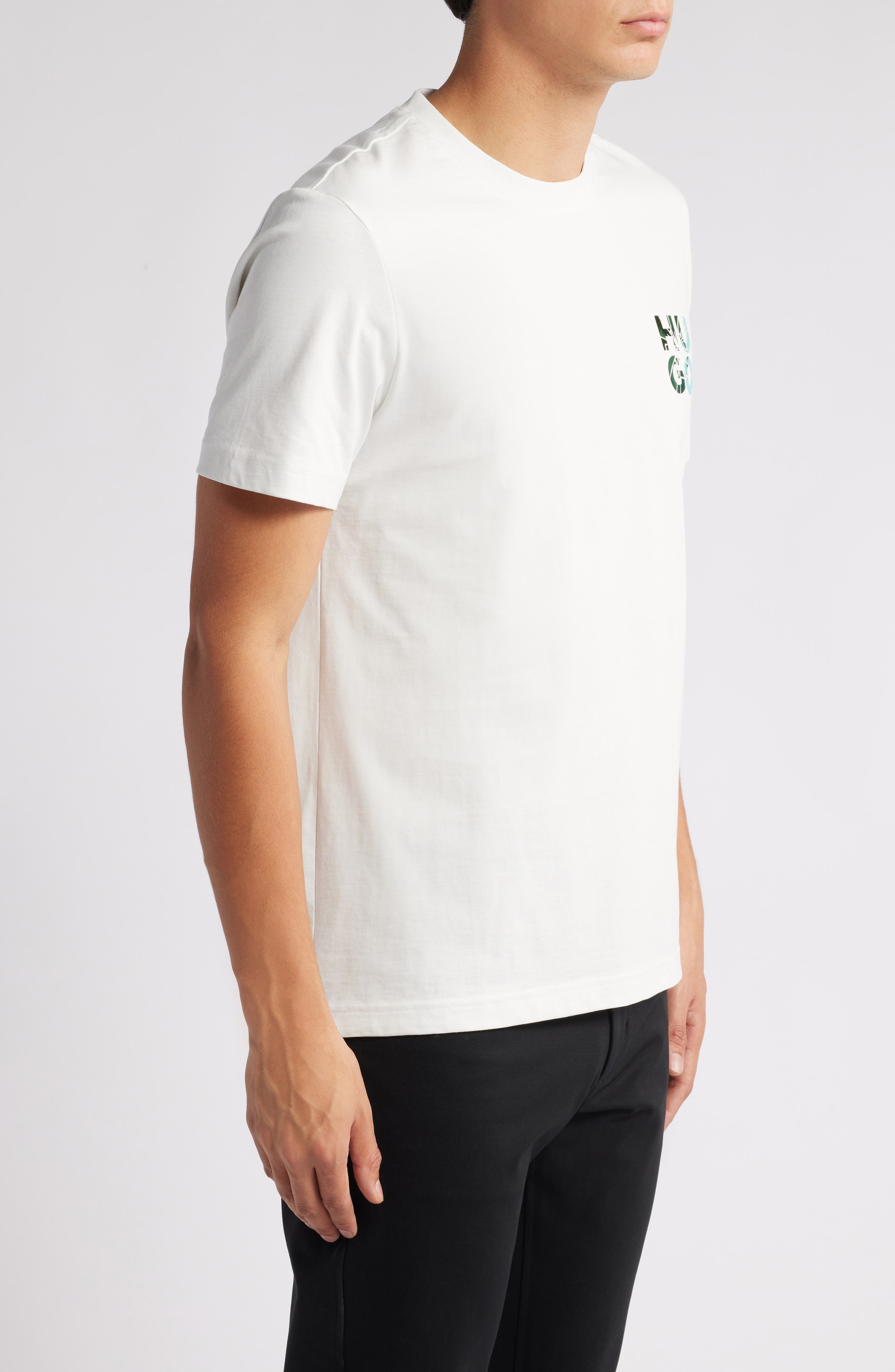 HUGO Diridumti Graphic T-Shirt in Natural at Nordstrom - 3