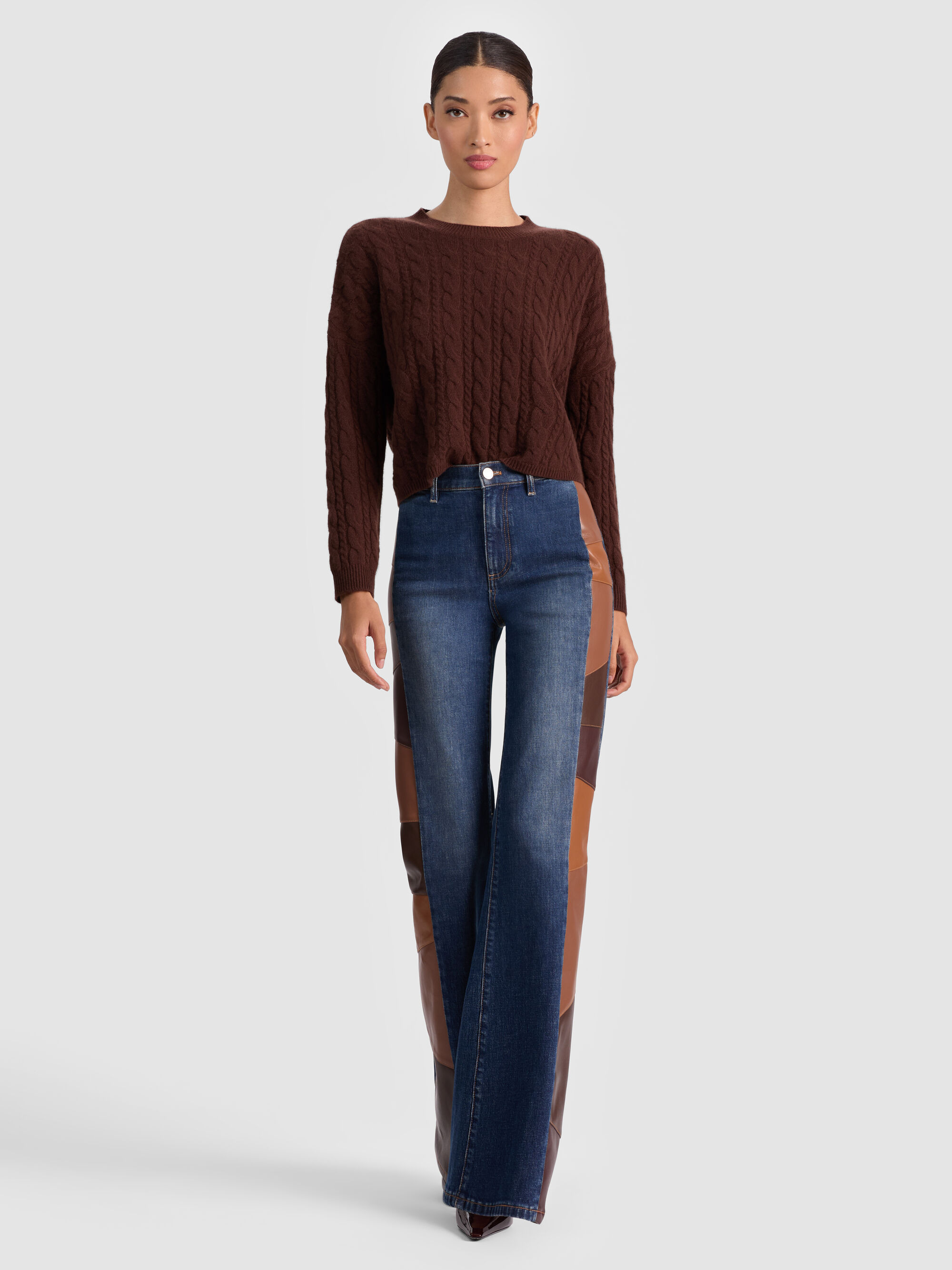 CECILIE CASHMERE CABLEKNIT PULLOVER - 6