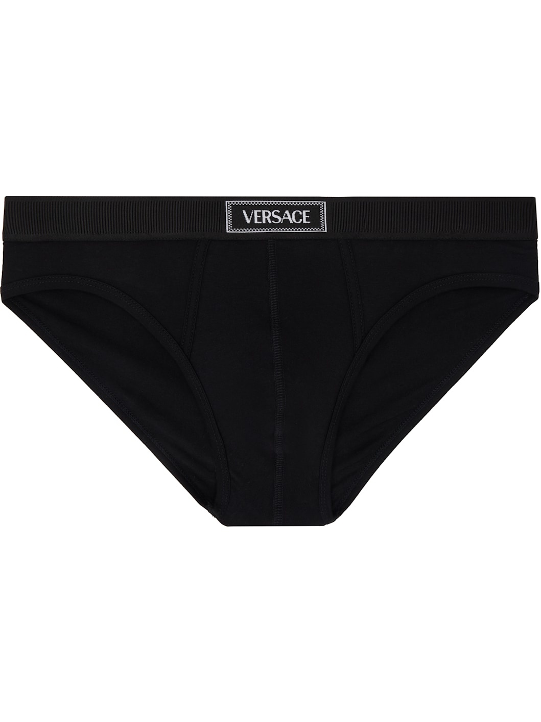 Black 90s Vintage Logo Briefs - 1