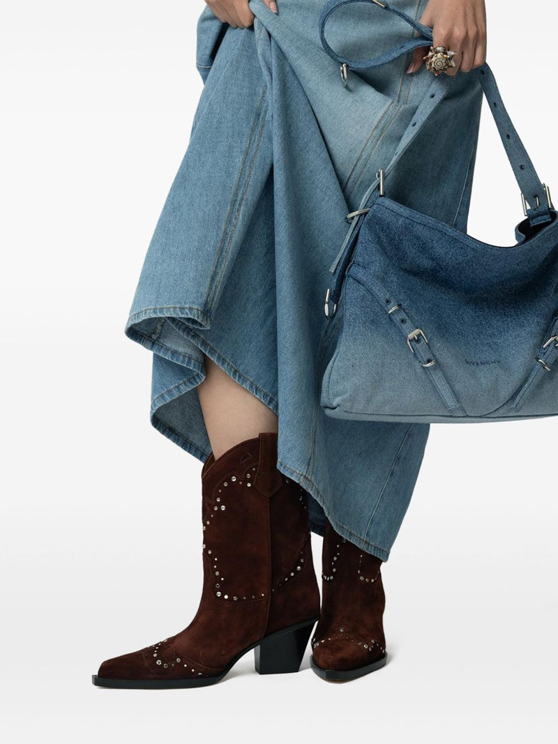 PARIS TEXAS 60mm Janice suede studded boots outlook