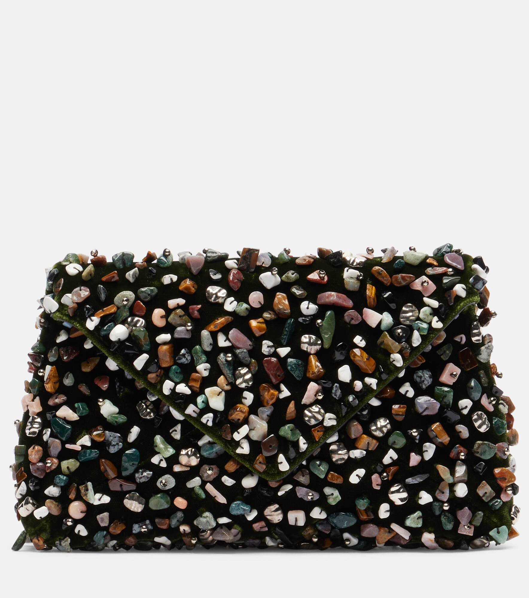 Envelope embellished clutch - 1