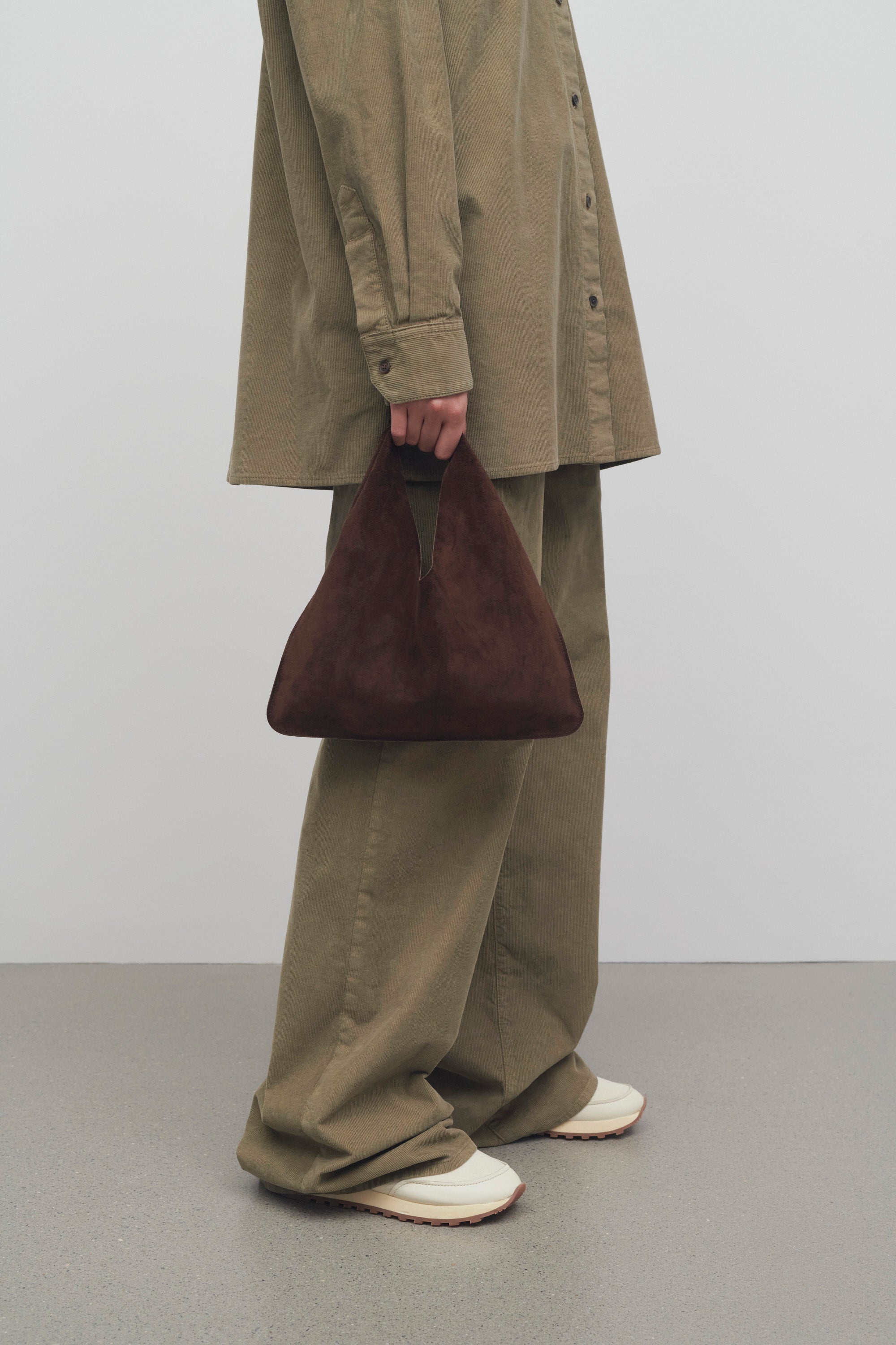 Small Bindle Bag in Suede - 4