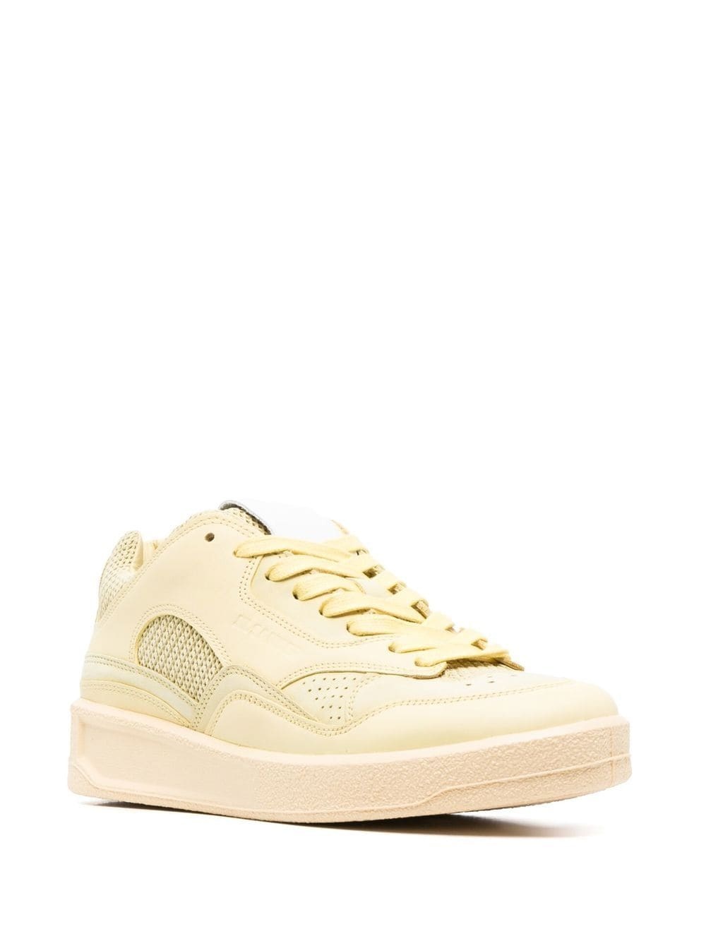 panelled low-top sneakers - 2