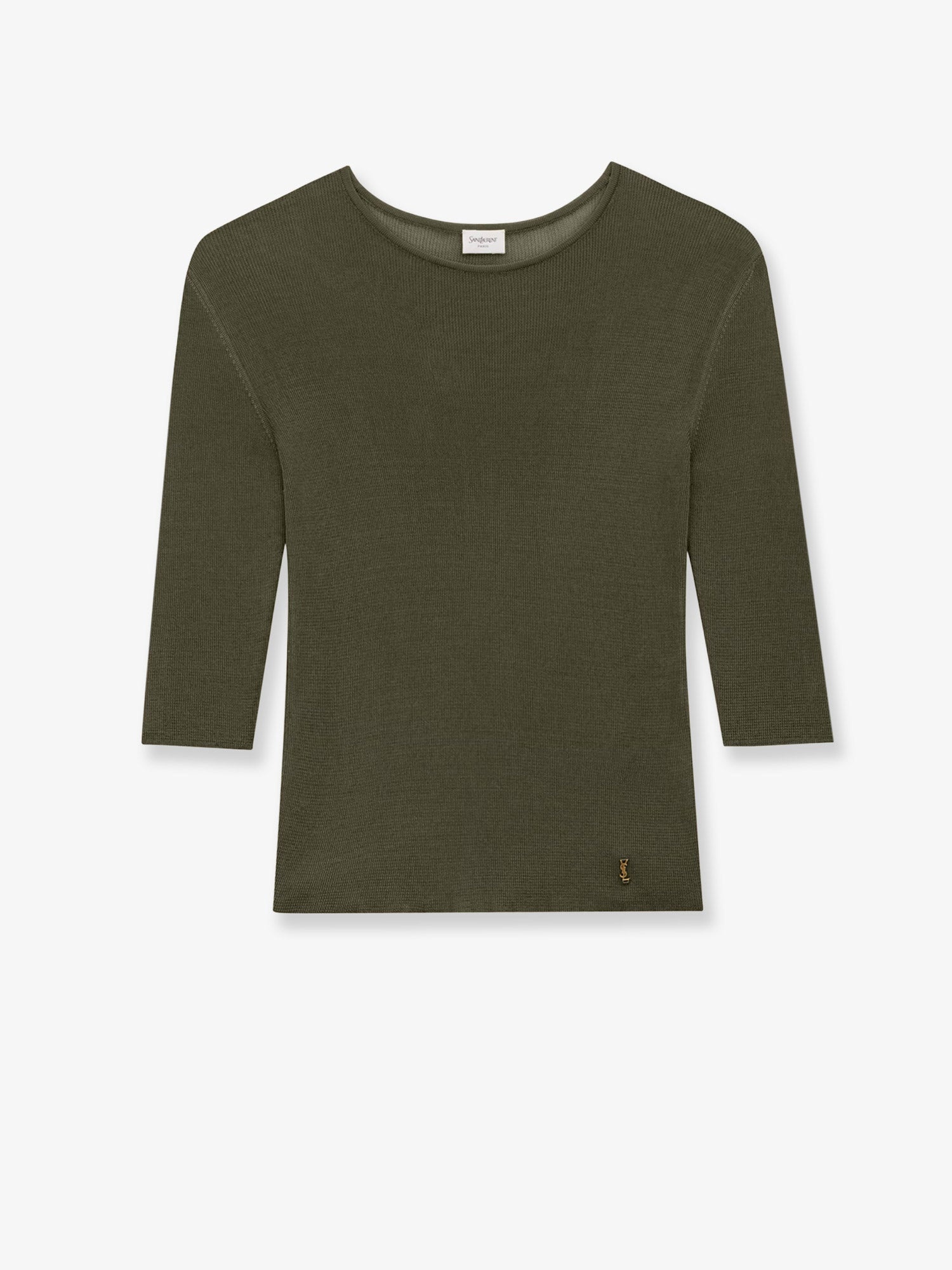 Saint Laurent Semi-Sheer Certified Viscose Knitted Top - 1