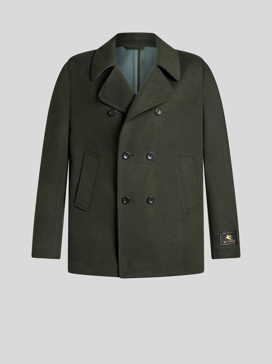 WOOL AND CASHMERE PEACOAT - 1