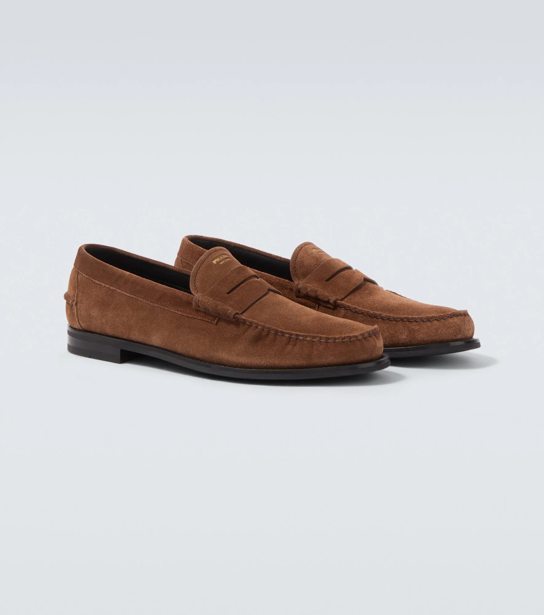 Suede penny loafers - 1