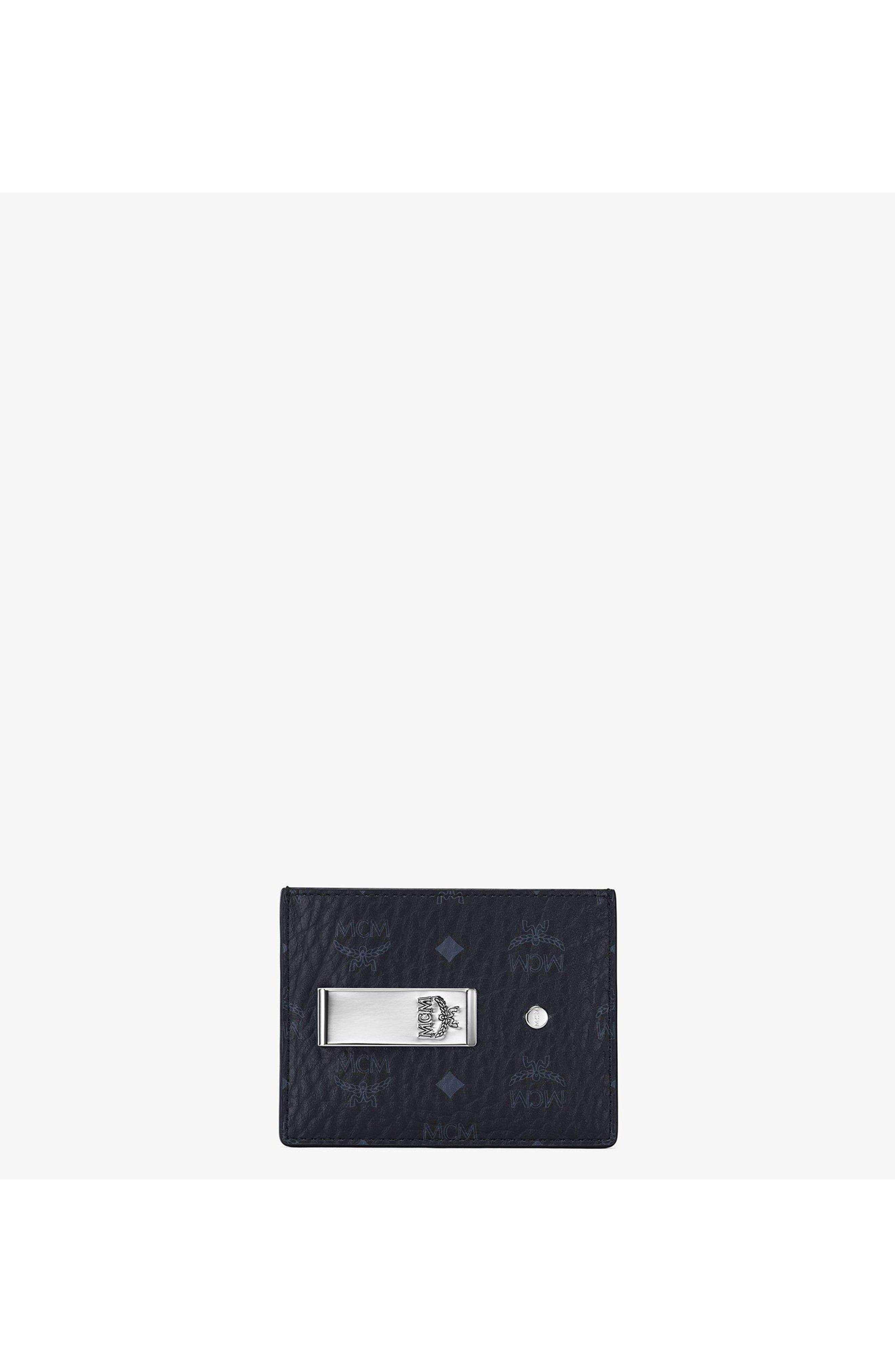 MCM Money Clip Card Case in Visetos Original in Black at Nordstrom - 1