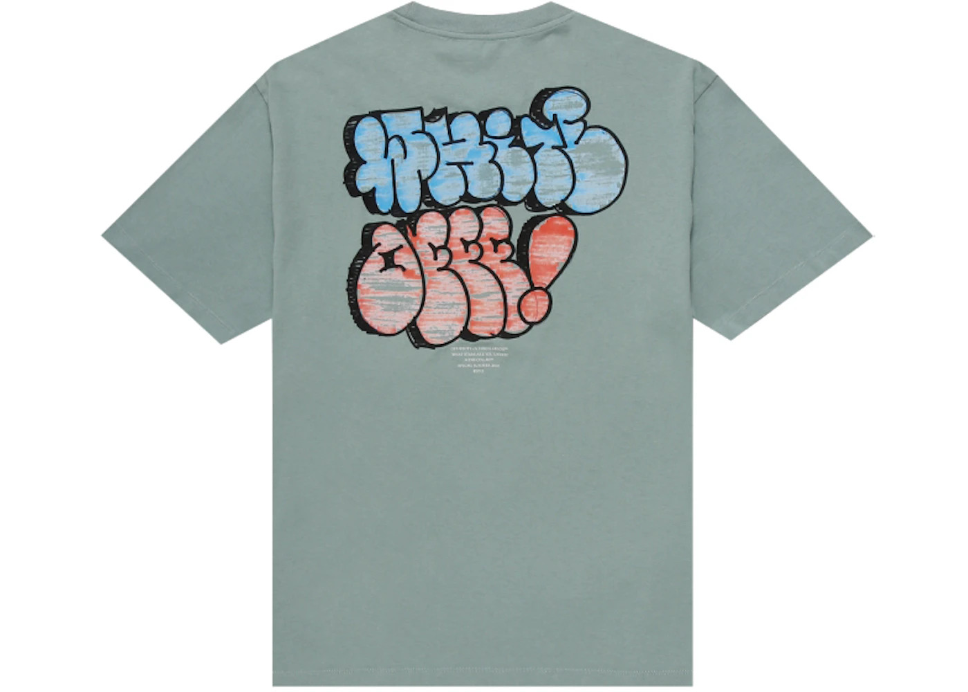 OFF-WHITE Graff S/S Over Tee Jade Green - 2