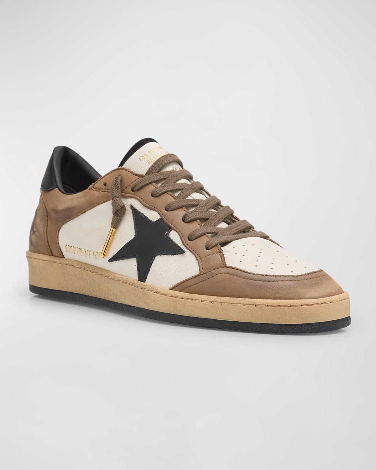 Men's Ballstar Nubuck Leather Low-Top Sneakers - 3