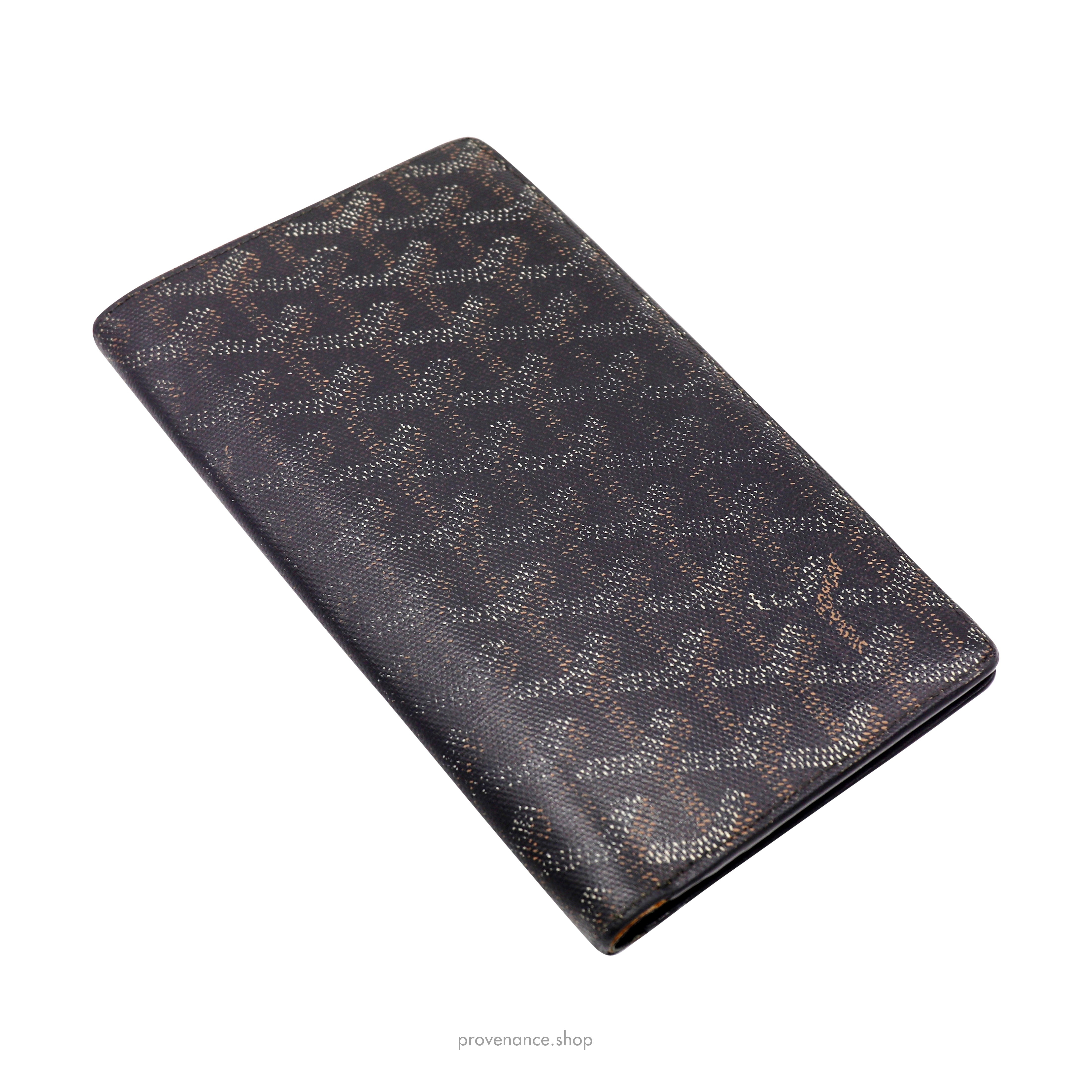 Goyard St. Roch Vertical Long Wallet - Black Goyardine - 3