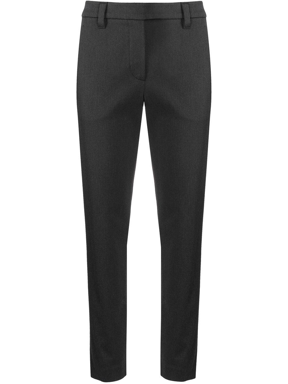 cropped slim-fit trousers - 1