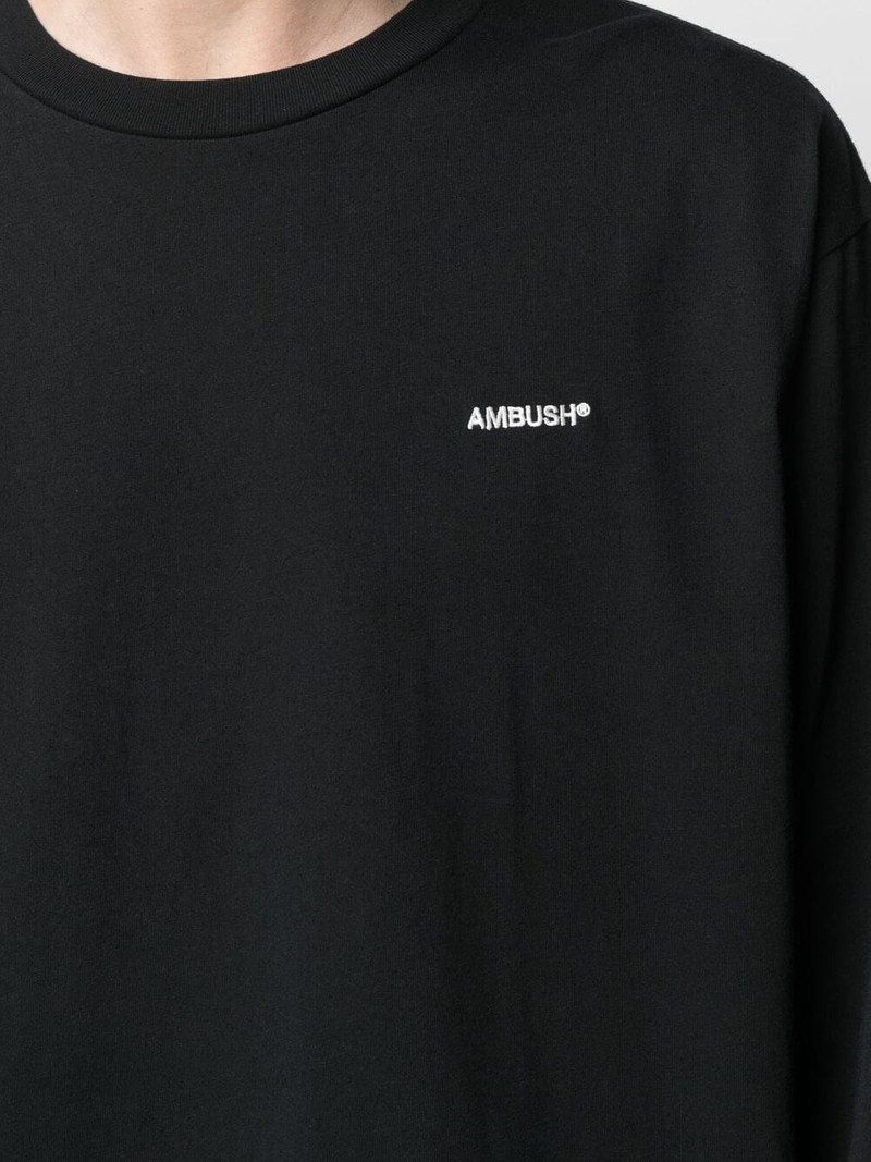 logo-print long-sleeved T-shirt 5