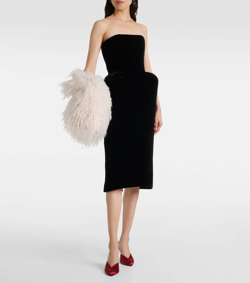 David Koma Velvet bustier dress outlook