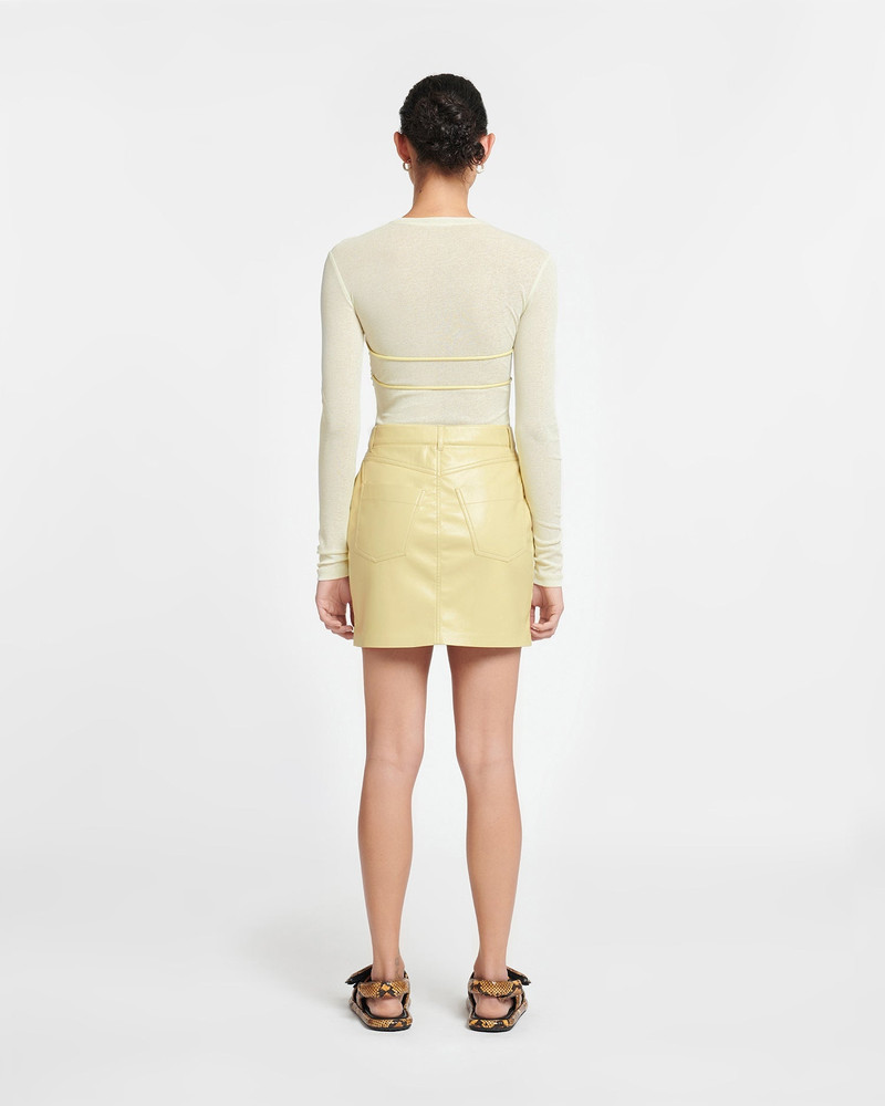 Draped Mesh-Jersey Top 4