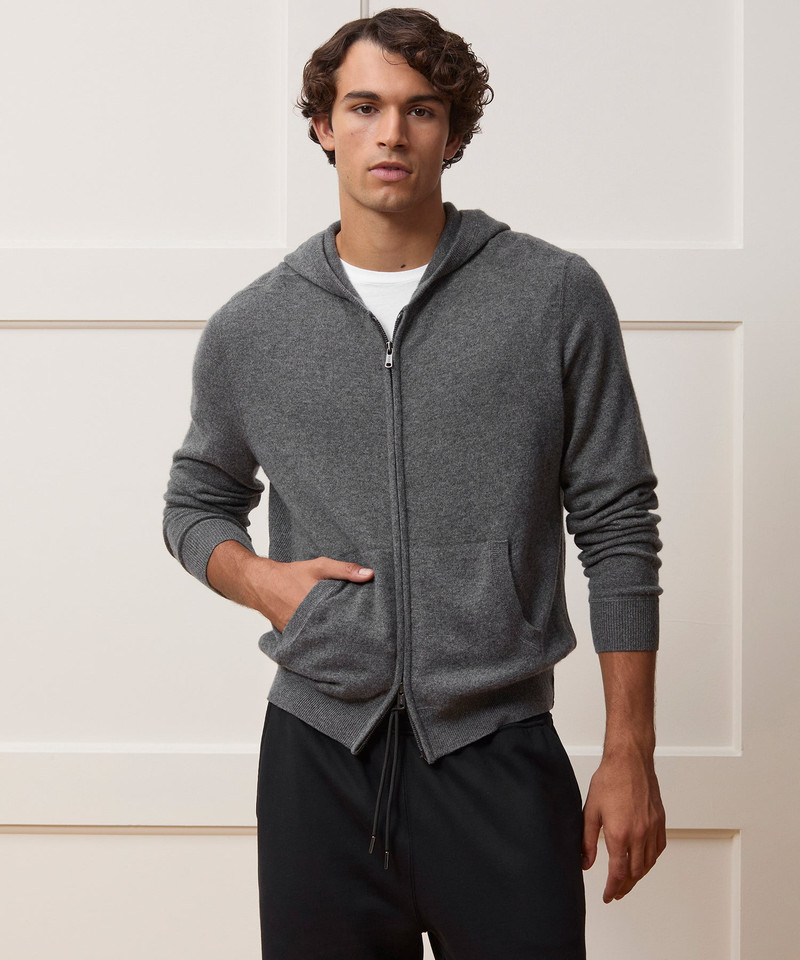TODD SNYDER Cashmere Full-Zip Hoodie outlook