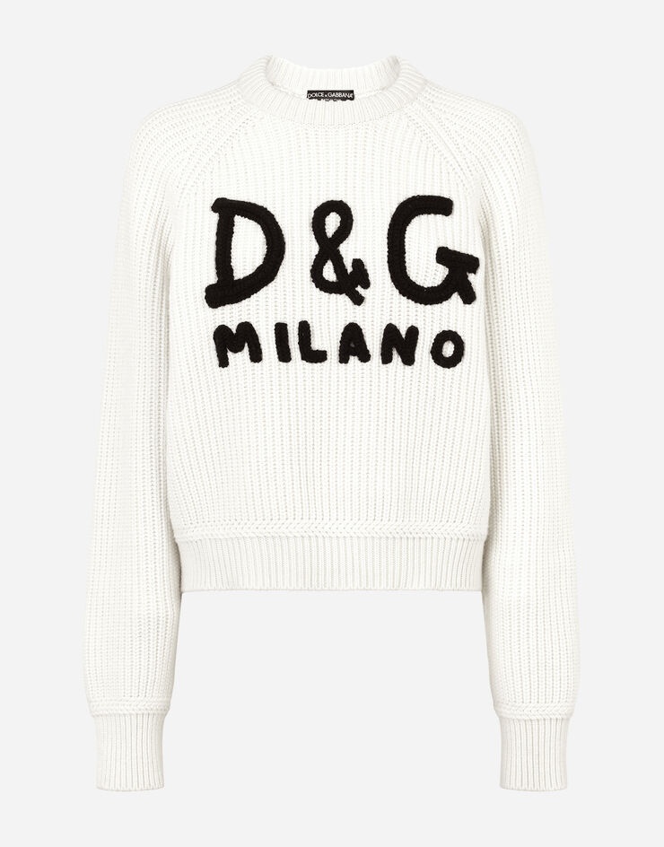 Cashmere sweater with D&G embroidery - 3