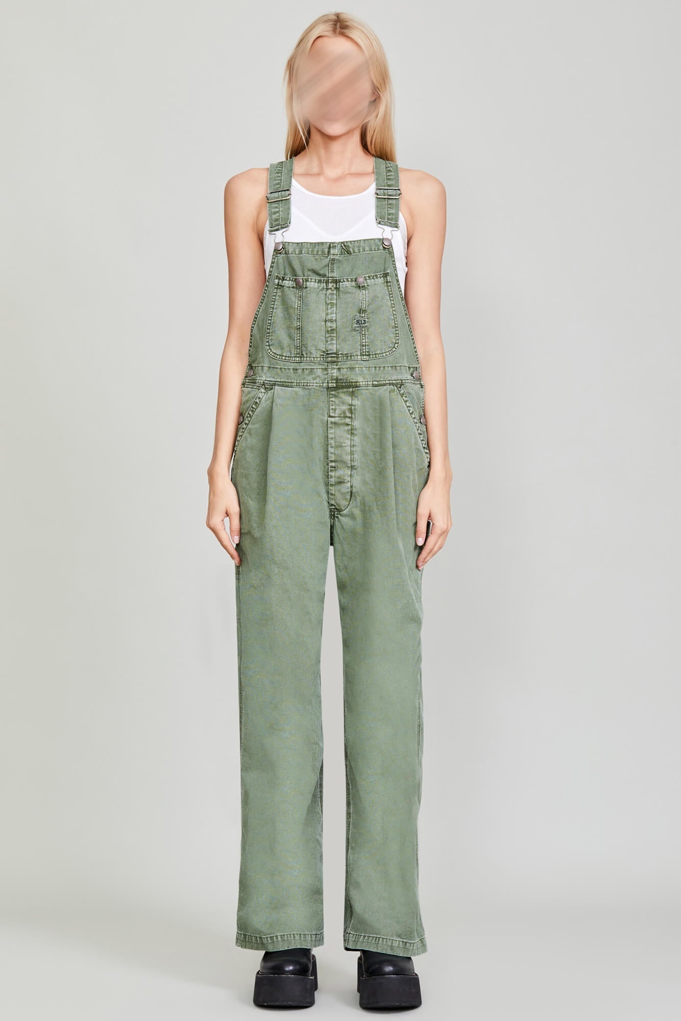 DAMON OVERALL - OLIVE GARMENT DYE - 5