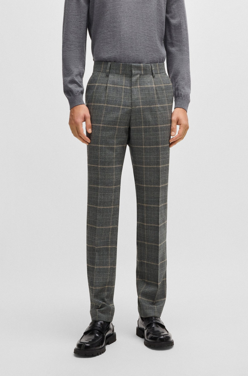 SLIM-FIT SUIT IN CHECKED STRETCH WOOL 6