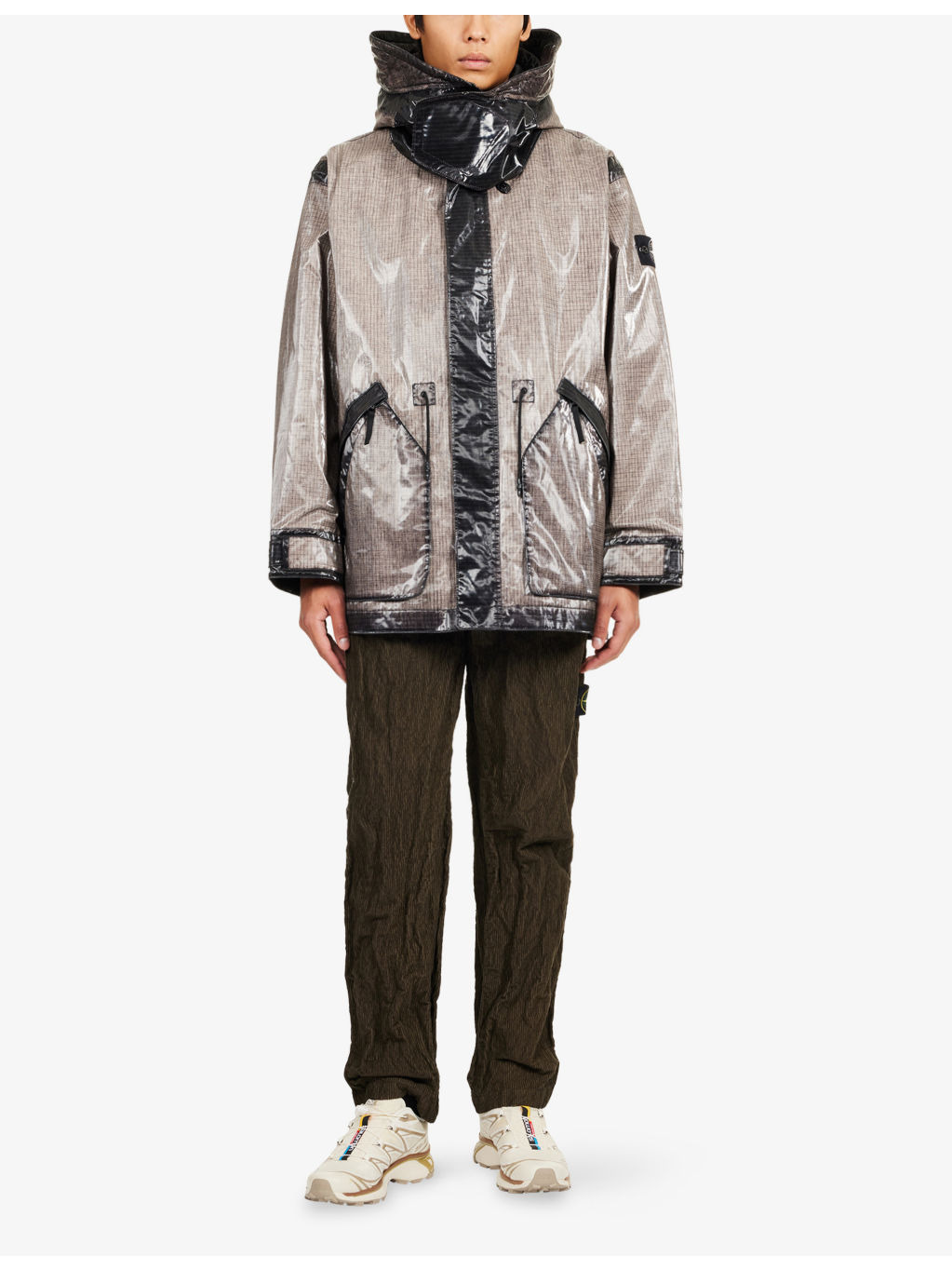 Uneven Ripstop Parka Coat - 3