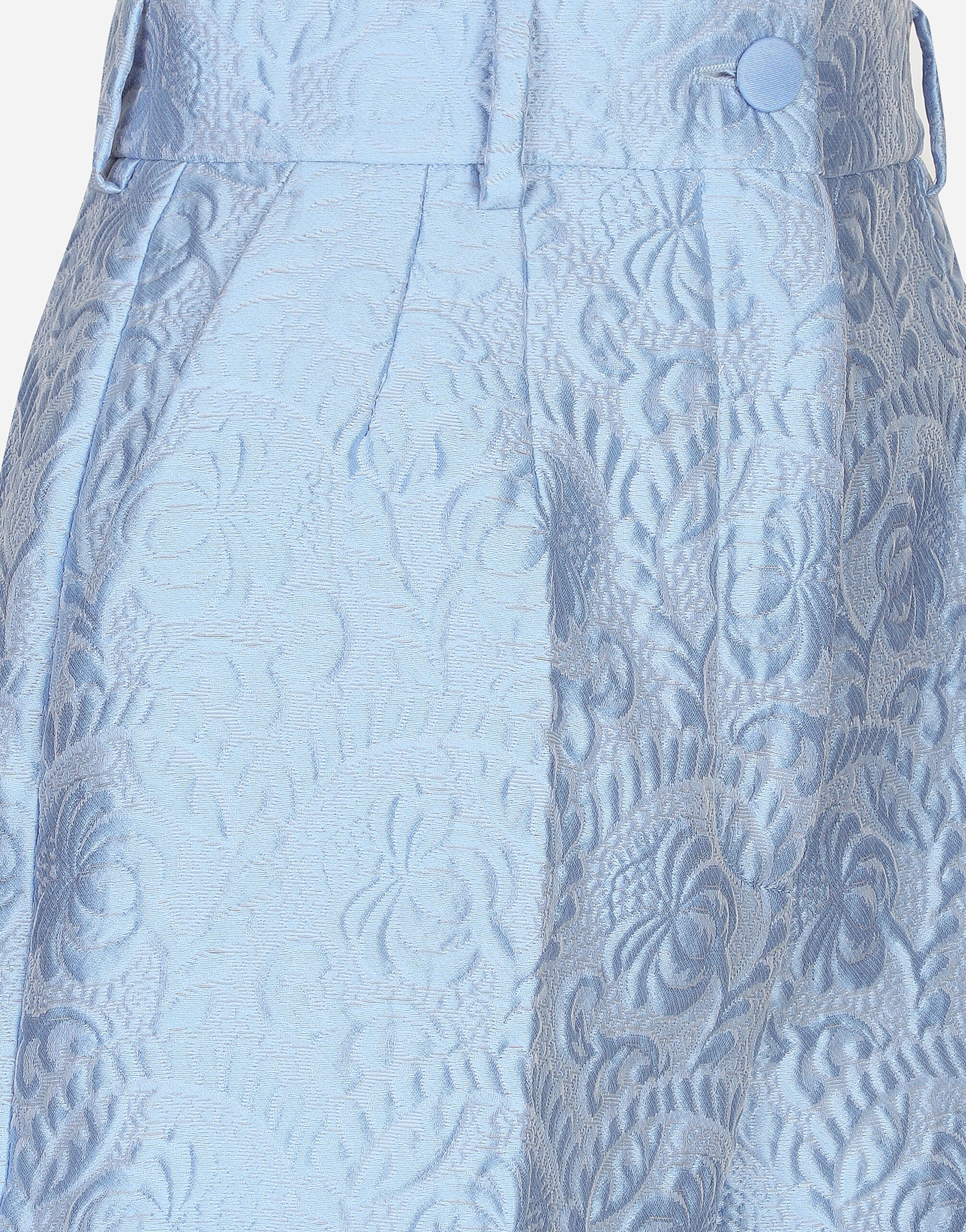 Floral quilted jacquard shorts - 6