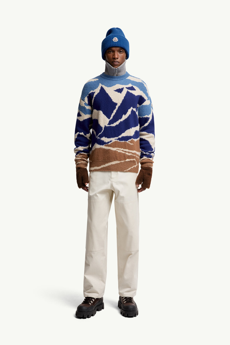 Moncler Mountain Jacquard Wool Sweater outlook