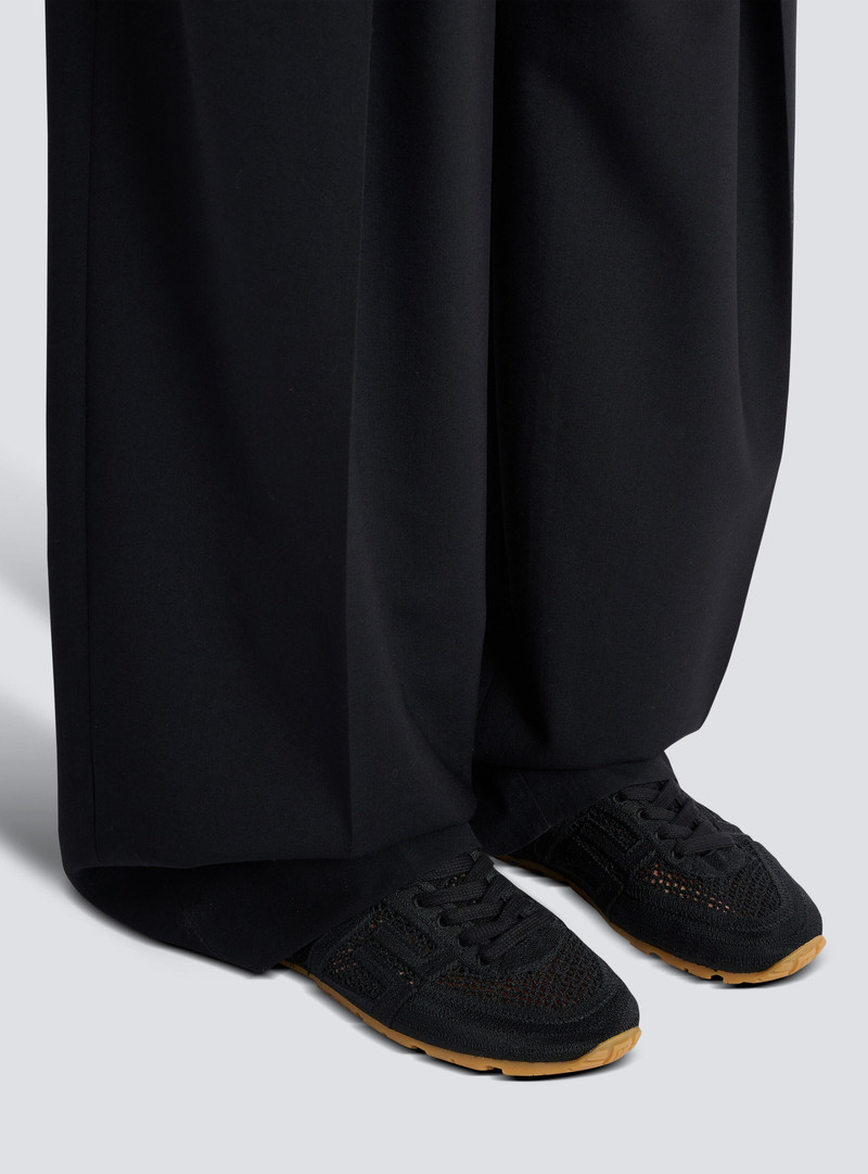 Balmain Racer 45 macramé trainers outlook