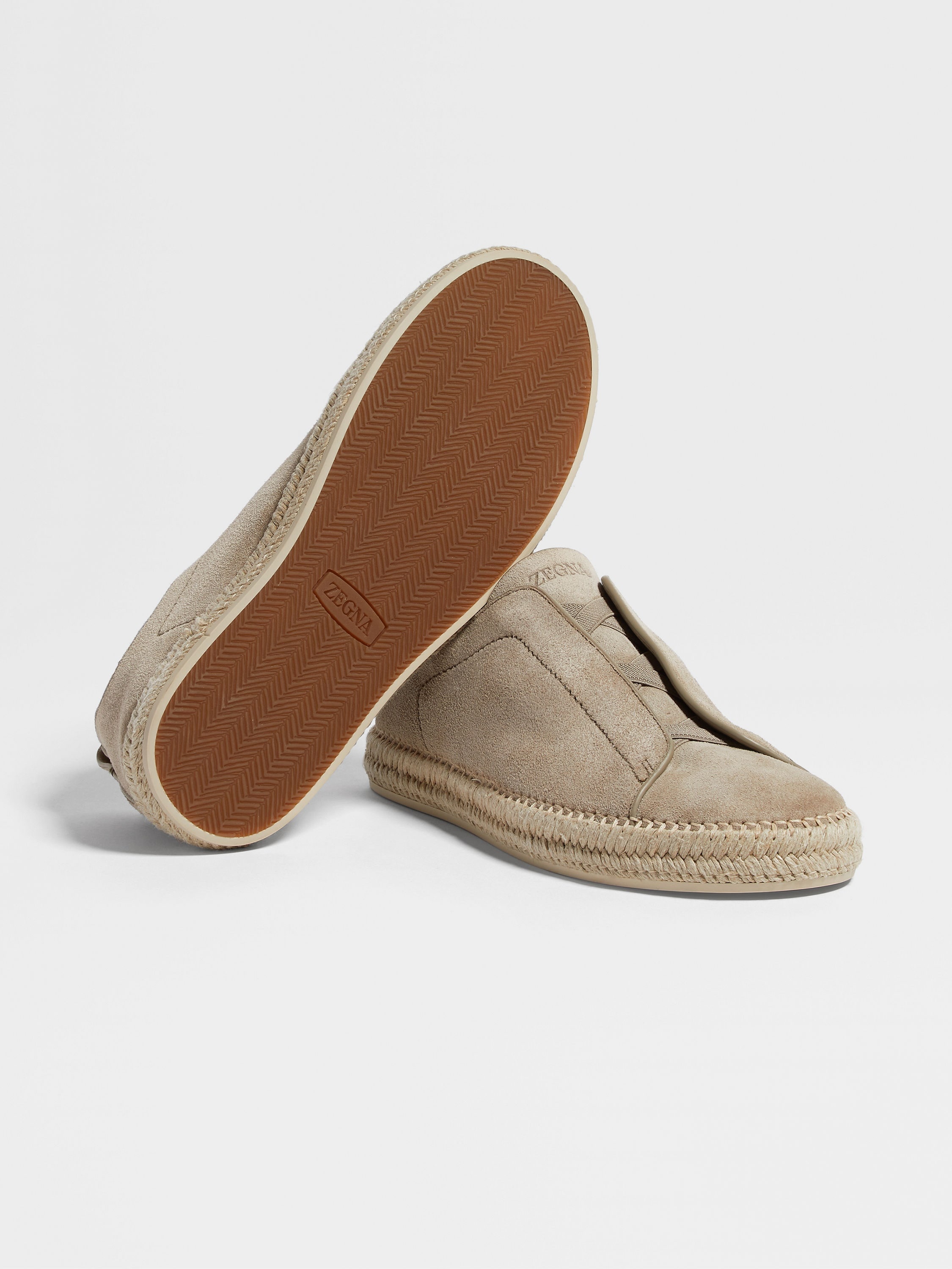 BEIGE SUEDE TRIPLE STITCH™ ESPADRILLES - 5