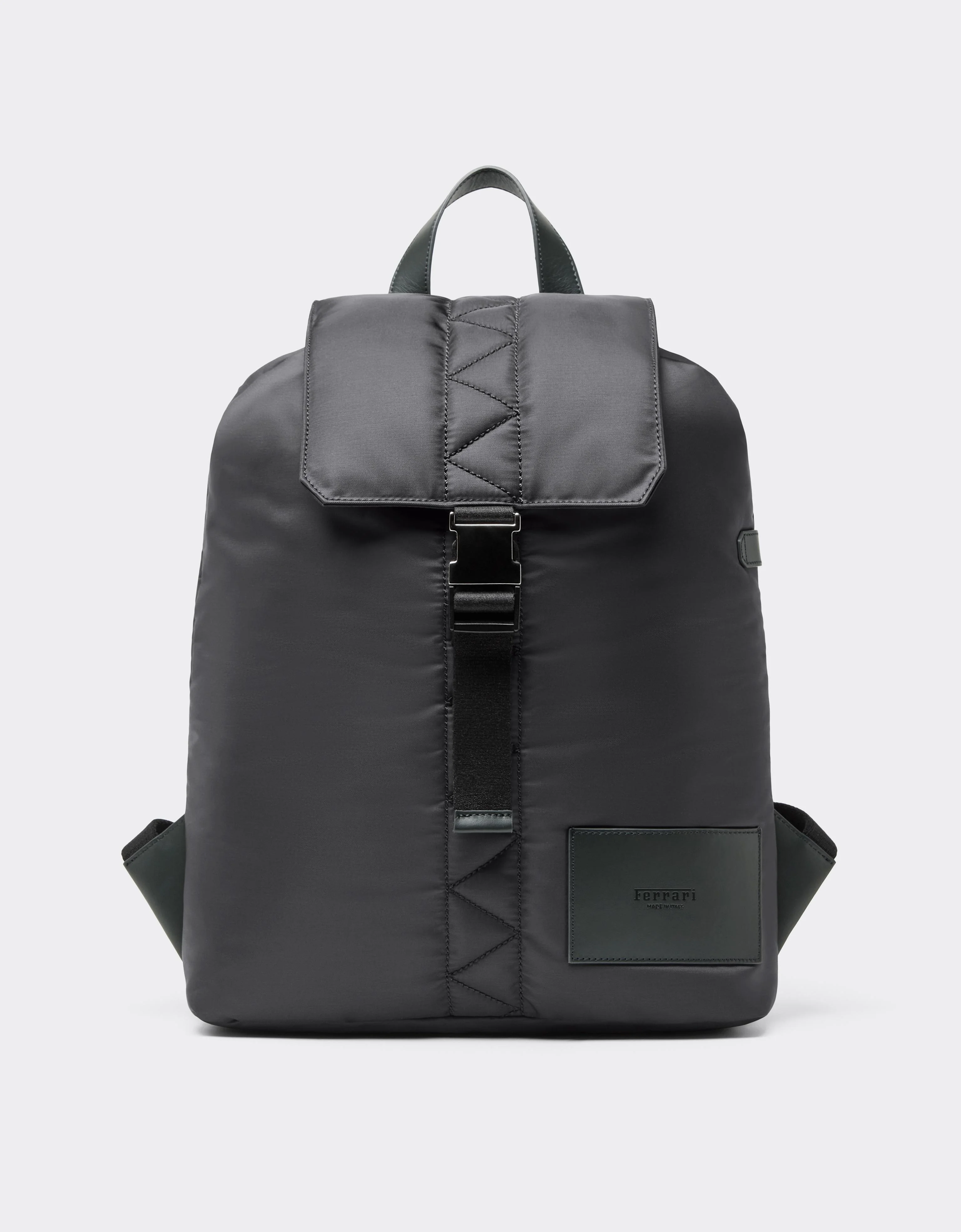 Q-Cycle Nylon Rucksack with Leather Details - 1